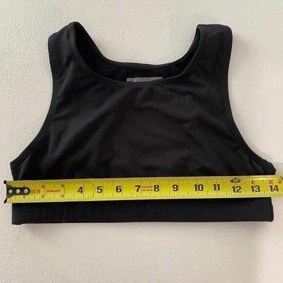Eddie Bauer Kids Black Athletic Crop Top | Swim/Active | Size XL (16) - Picture 4 of 5